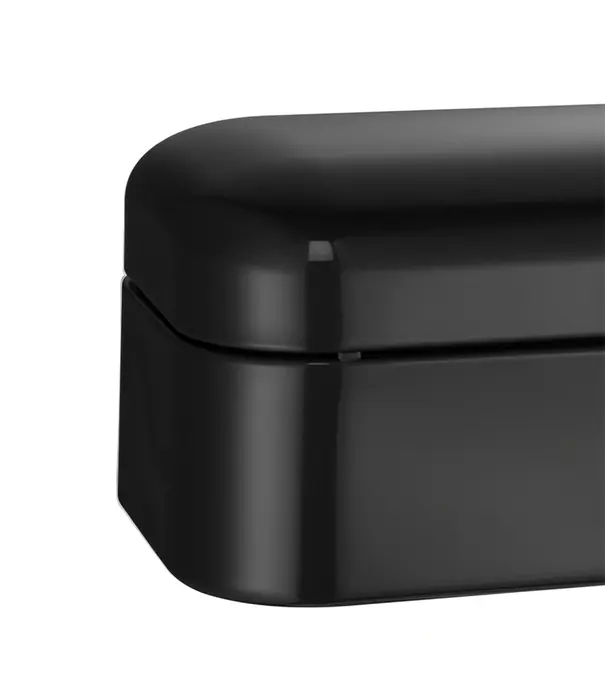 Wesco Boîte à pain WESCO Single Grandy® Noir mat – boîte à pain rétro compacte avec trous d'aération - Copie - Copie - Copie - Copie - Copie - Copie