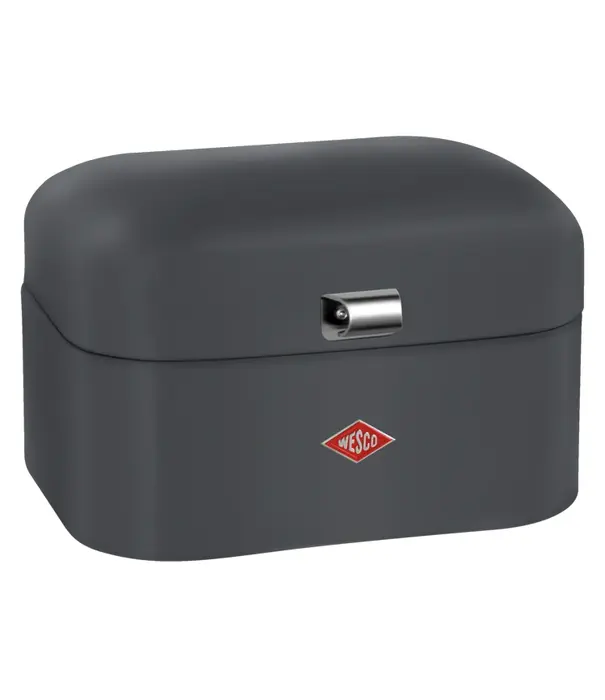 Wesco Boîte à pain WESCO Single Grandy® Graphite mat – boîte à pain rétro compacte avec trous d'aération
