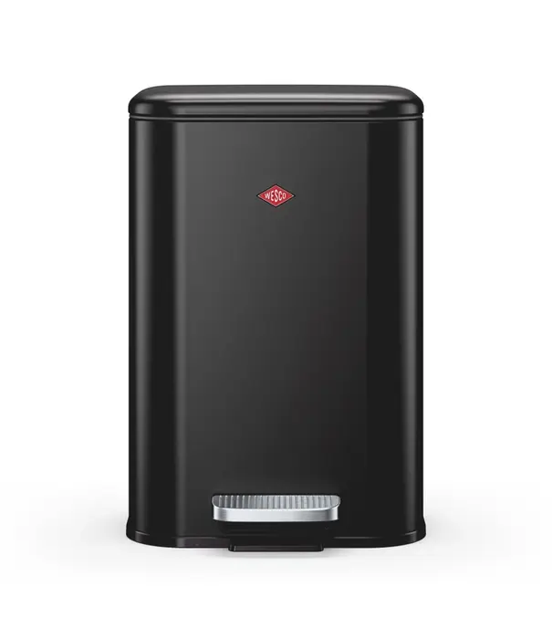 Wesco WESCO Cubeboy 12 L mat zwart – compacte pedaalemmer met soft-close