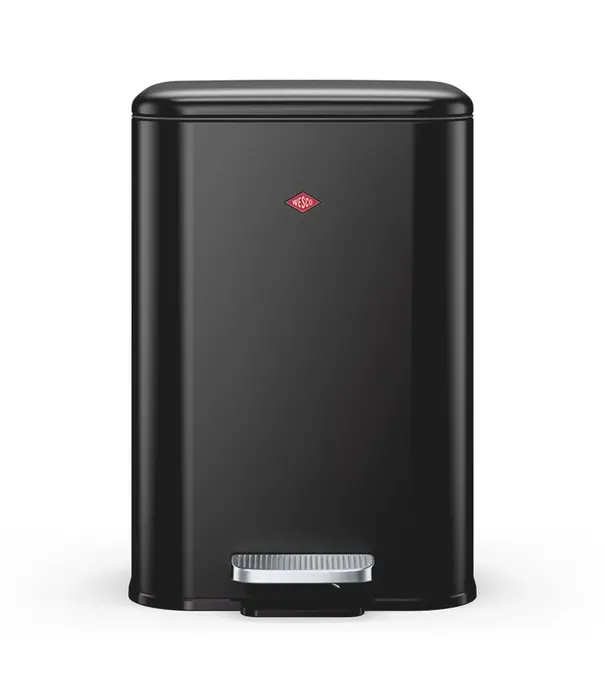 Wesco WESCO Cubeboy 20 L Noir mat – poubelle à pédale spacieuse avec fermeture en douceur