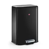 WESCO Cubeboy 20 L Noir mat – poubelle à pédale spacieuse avec fermeture en douceur