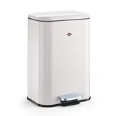 WESCO Cubeboy 20 L Mat wit – ruime pedaalemmer met soft-close