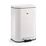 WESCO Cubeboy 20 L Mat wit – ruime pedaalemmer met soft-close