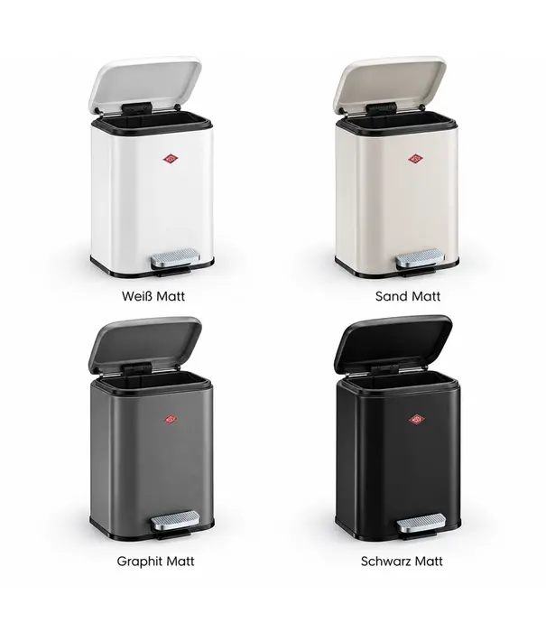 Wesco WESCO Cubeboy 2 x 20 L Mat wit – afvalscheidingssysteem met soft-close
