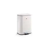 WESCO Cubeboy 5 L Blanc mat – poubelle compacte à pédale avec fermeture en douceur