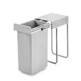 WESCO® Traditionline Single-Boy® 585 K/300-1 gris alu – poubelle encastrable 32 L