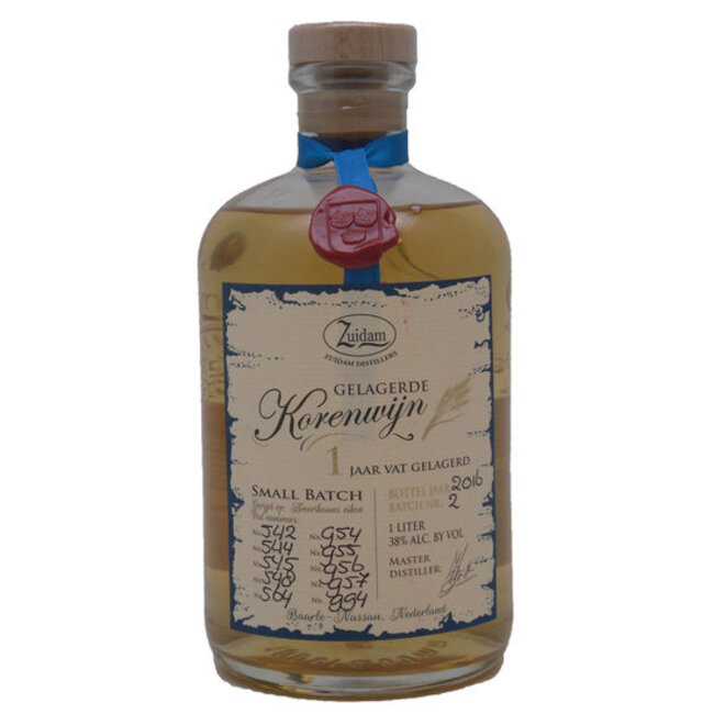 Zuidam Gelagerde Korenwijn 1 Jaar 100cl
