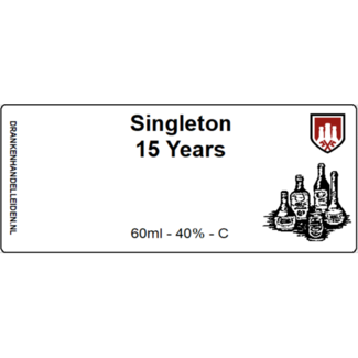 Singleton Singleton 15 Years Sample 6cl