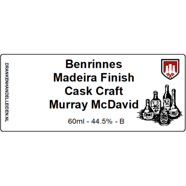 Benrinnes Madeira Finish Cask Craft Murray McDavid Sample 6cl