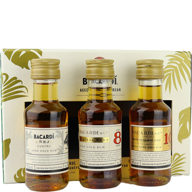 Bacardi Aged in the Caribbean 3x100ml Proefsetje