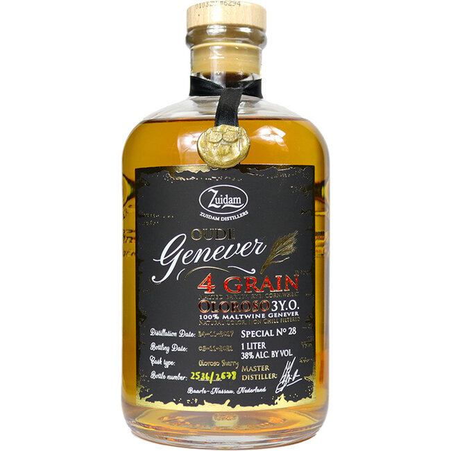 Zuidam Oude Genever 3 Years 4 Grain Oloroso 100cl