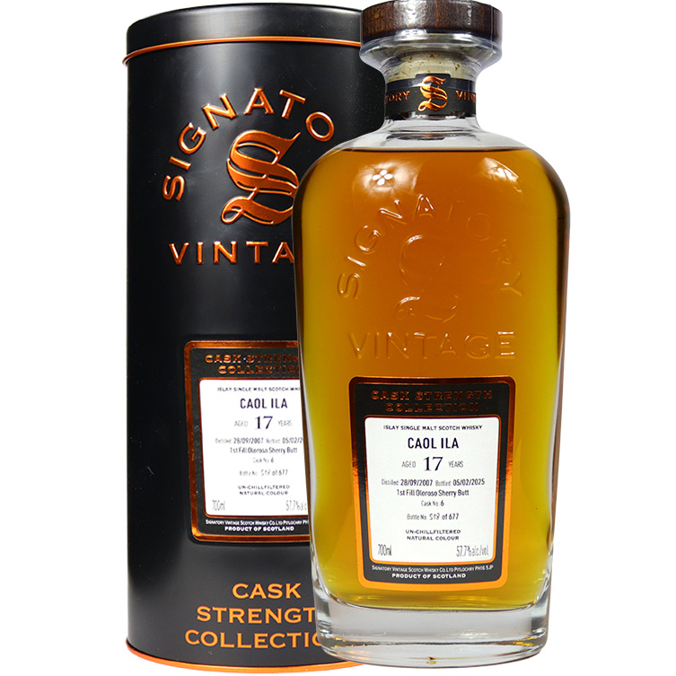 Signatory Vintage Cask Strength Collection Caol Ila 17 Year Old 2008