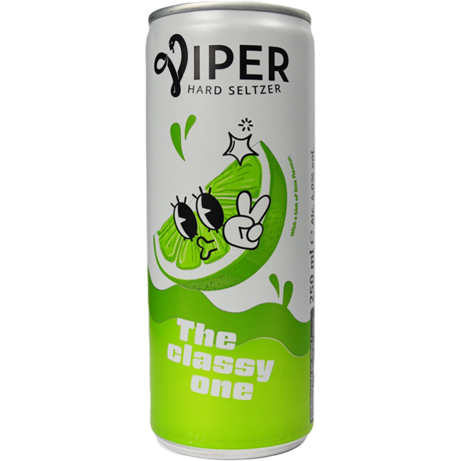 Viper Hard Seltzer Lime 25cl