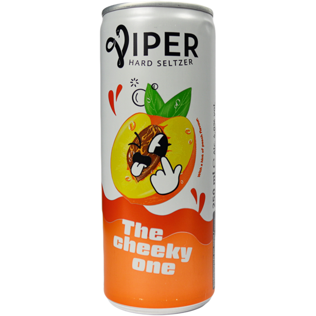 Viper Hard Seltzer Peach 25cl