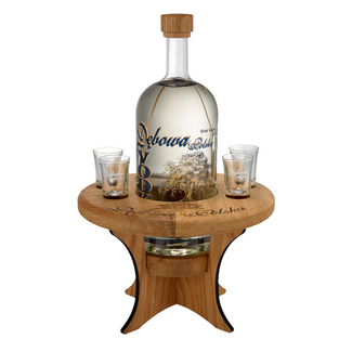 Debowa Debowa Oak Vodka Bijzettafel met 4 glazen 70cl