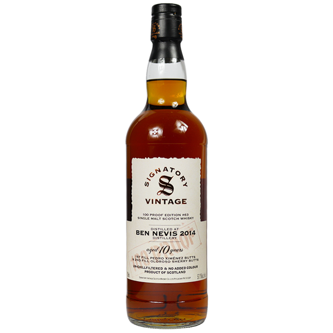 Ben Nevis 2014 10 Years Signatory Vintage 70cl
