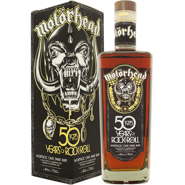 Motorhead 50 Years of Rock and Roll Heritage Cask Dark Rum 70cl