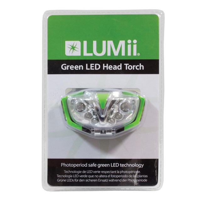 LUMii  Groene LED hoofdlamp