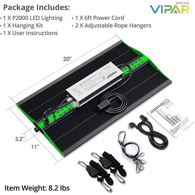 Viparspectra P2000 LED 250 vatios