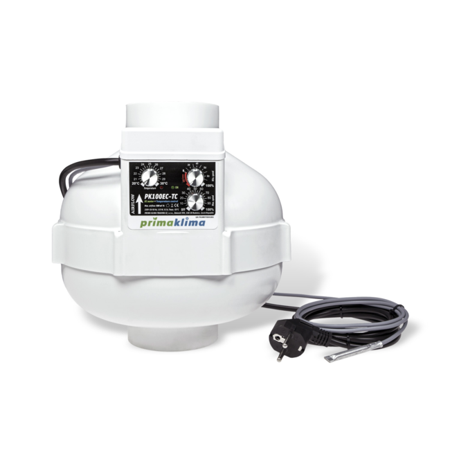 PrimaKlima EC Ø100mm - 580 m3/h - Temp Controller