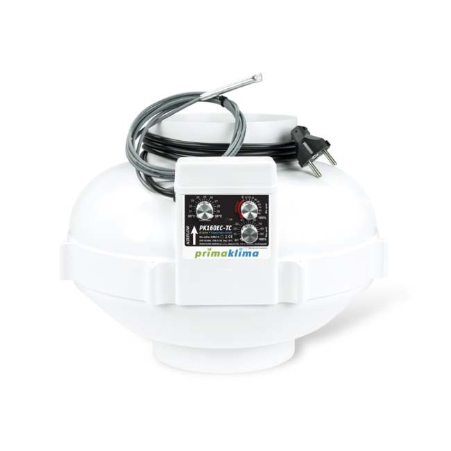 PrimaKlima EC Ø160mm - 1180 m3/u - Temp Controller