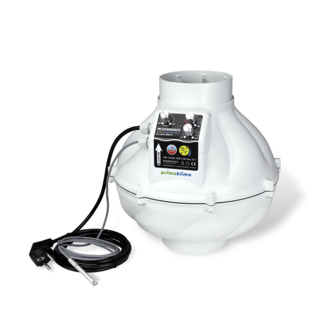 PrimaKlima Whisperblower EC Ø125mm - Temp. Controller - 800 m3/u