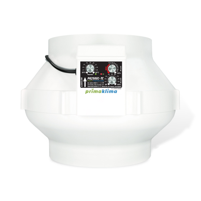 PrimaKlima EC Ø250mm - 1450 m3/u - Temp Controller