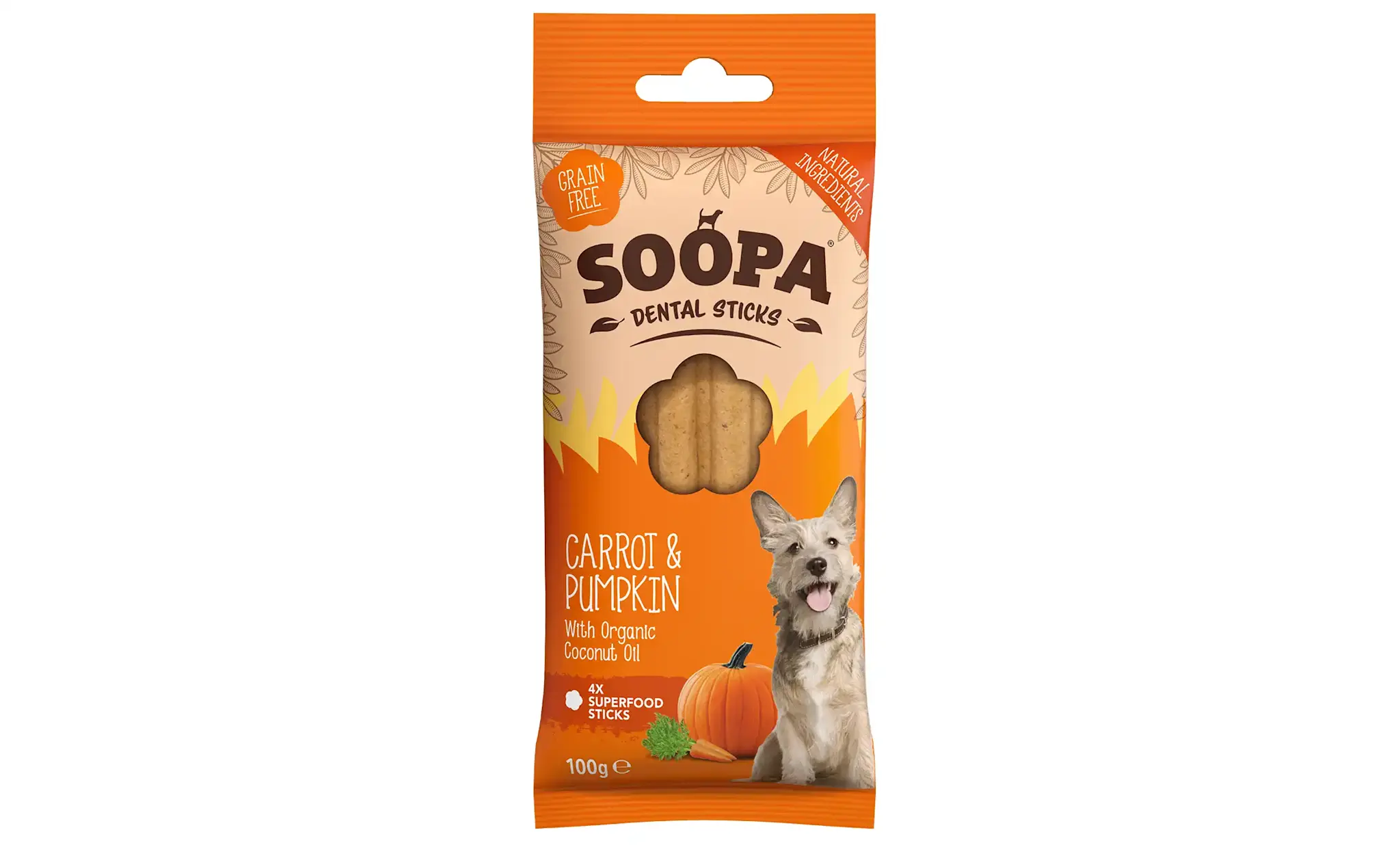 Soopa Carrot & Pumpkin Dental Sticks
