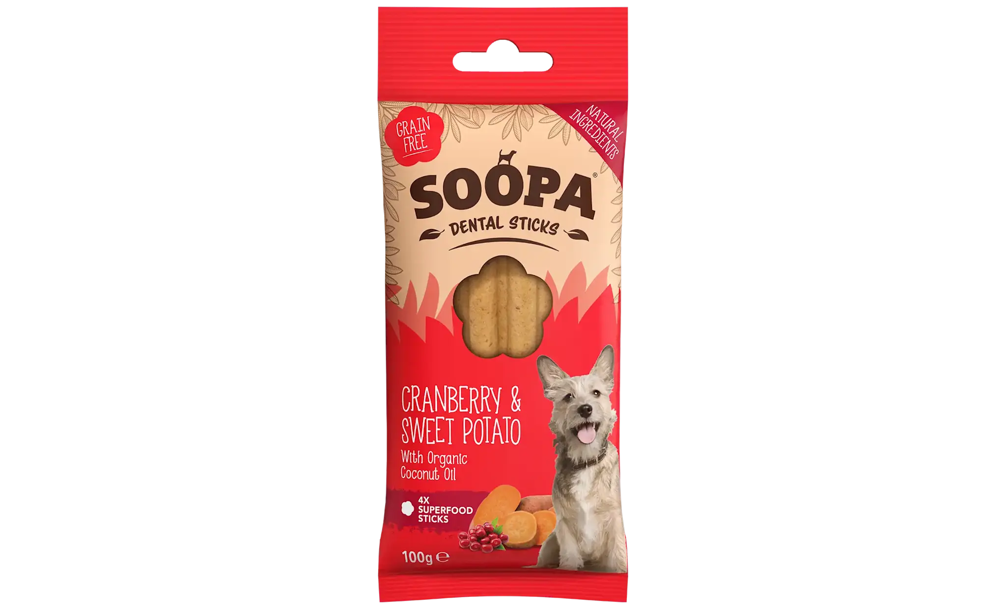 Soopa Cranberry & Sweet Potato Dental Sticks