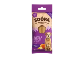 Soopa Banana, Pumpkin & Flaxseed Dental Sticks for Senior Dogs