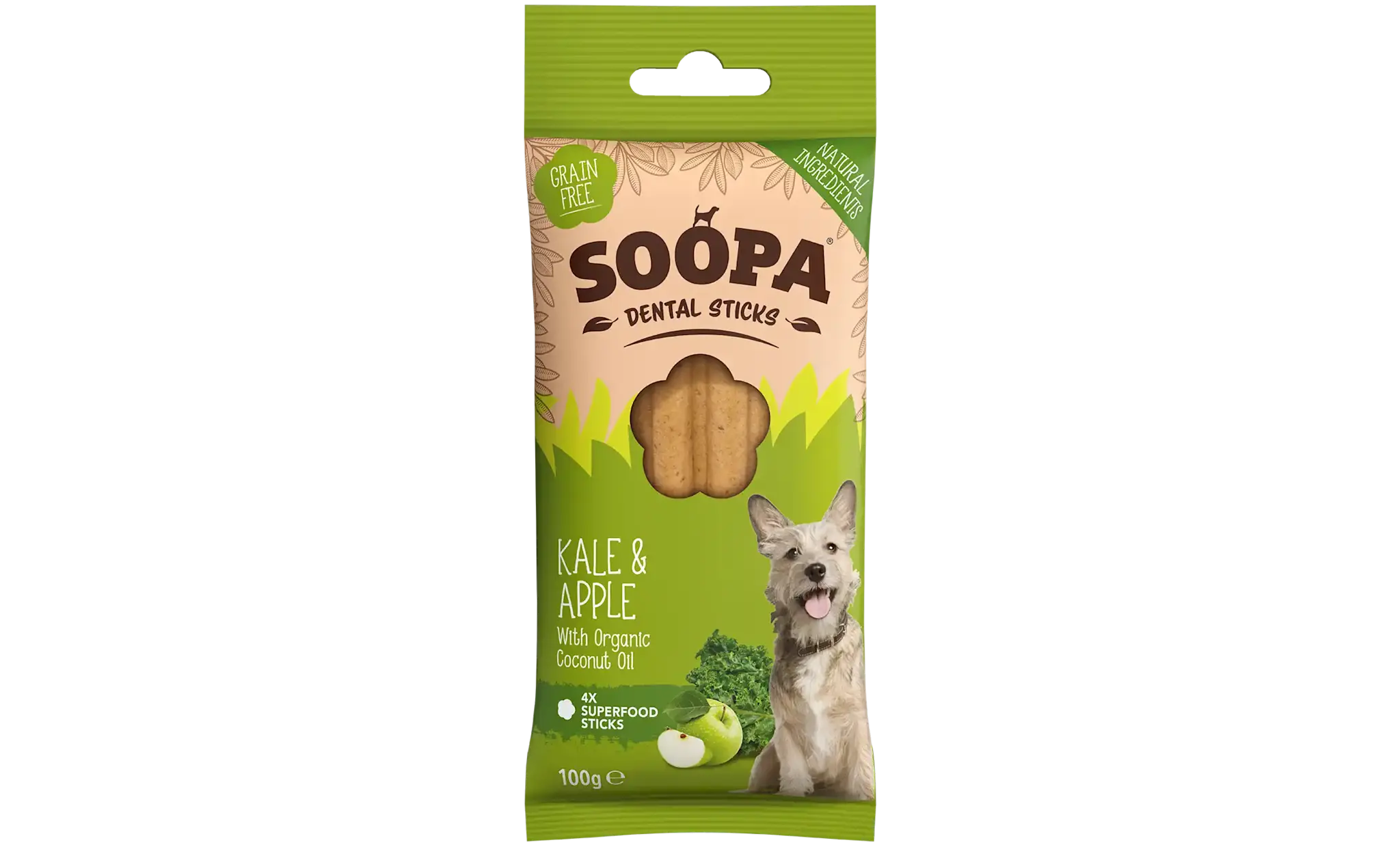 Soopa Kale & Apple Dental Sticks