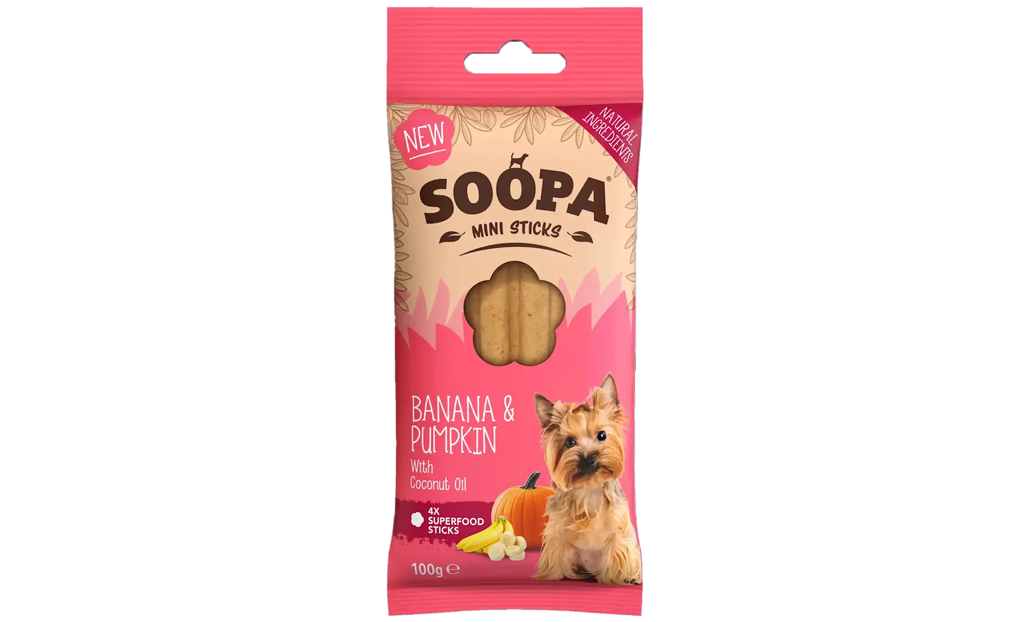 Soopa Banana & Pumpkin Mini Dental Sticks