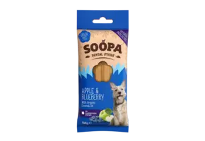 Soopa Apple & Blueberry Dental Sticks