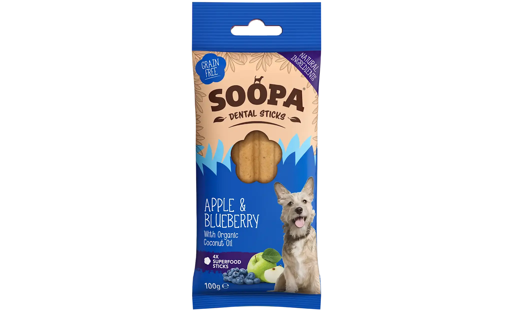 Soopa Apple & Blueberry Dental Sticks