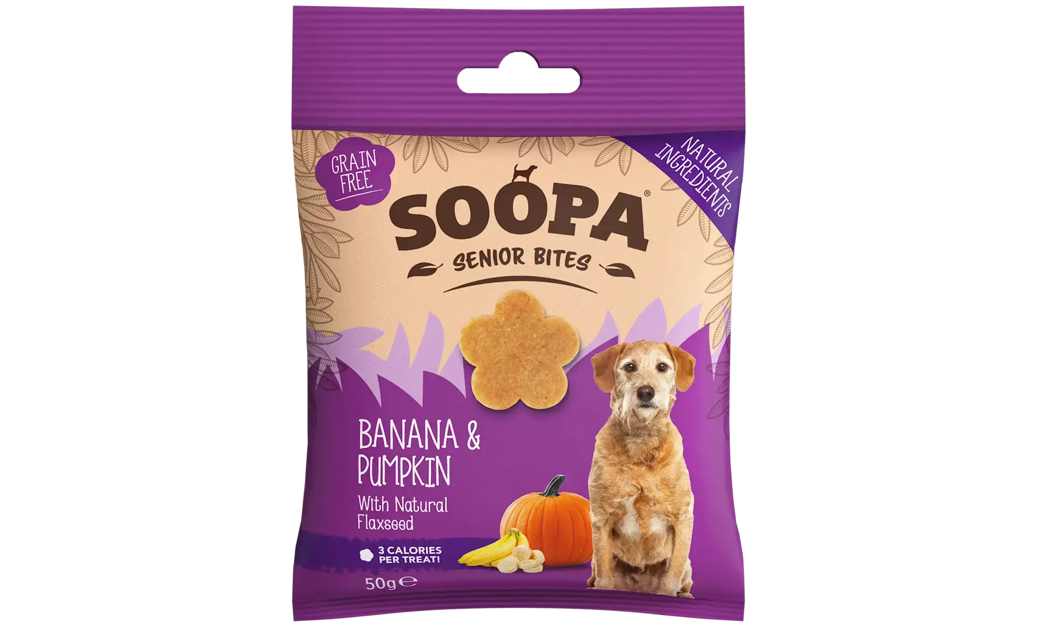 Soopa Banana, Pumpkin & Flaxseed Healthy Bites for Senior Dogs