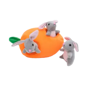 ZippyPaws Burrow Bunny ’n Carrot
