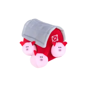 ZippyPaws Burrow Pig Barn with Bubble Babiez