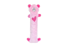 ZippyPaws Jigglerz Pink Bear