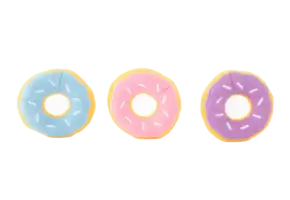 ZippyPaws Easter Miniz 3-Pack Donutz