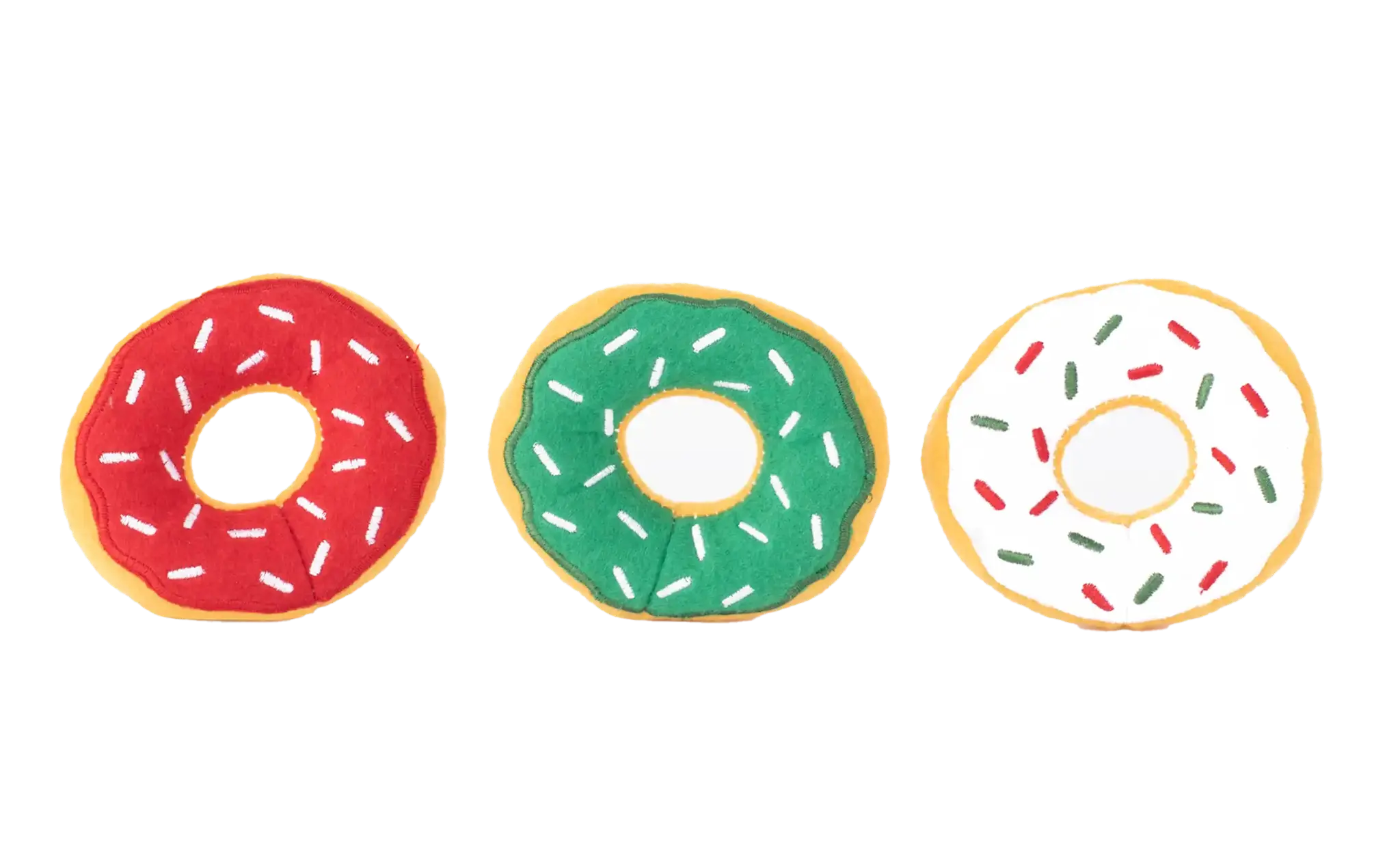 ZippyPaws Holiday Miniz 3-Pack Donutz