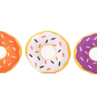 ZippyPaws Halloween Miniz 3-Pack Donutz