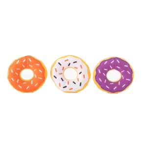 ZippyPaws Halloween Miniz 3-Pack Donutz