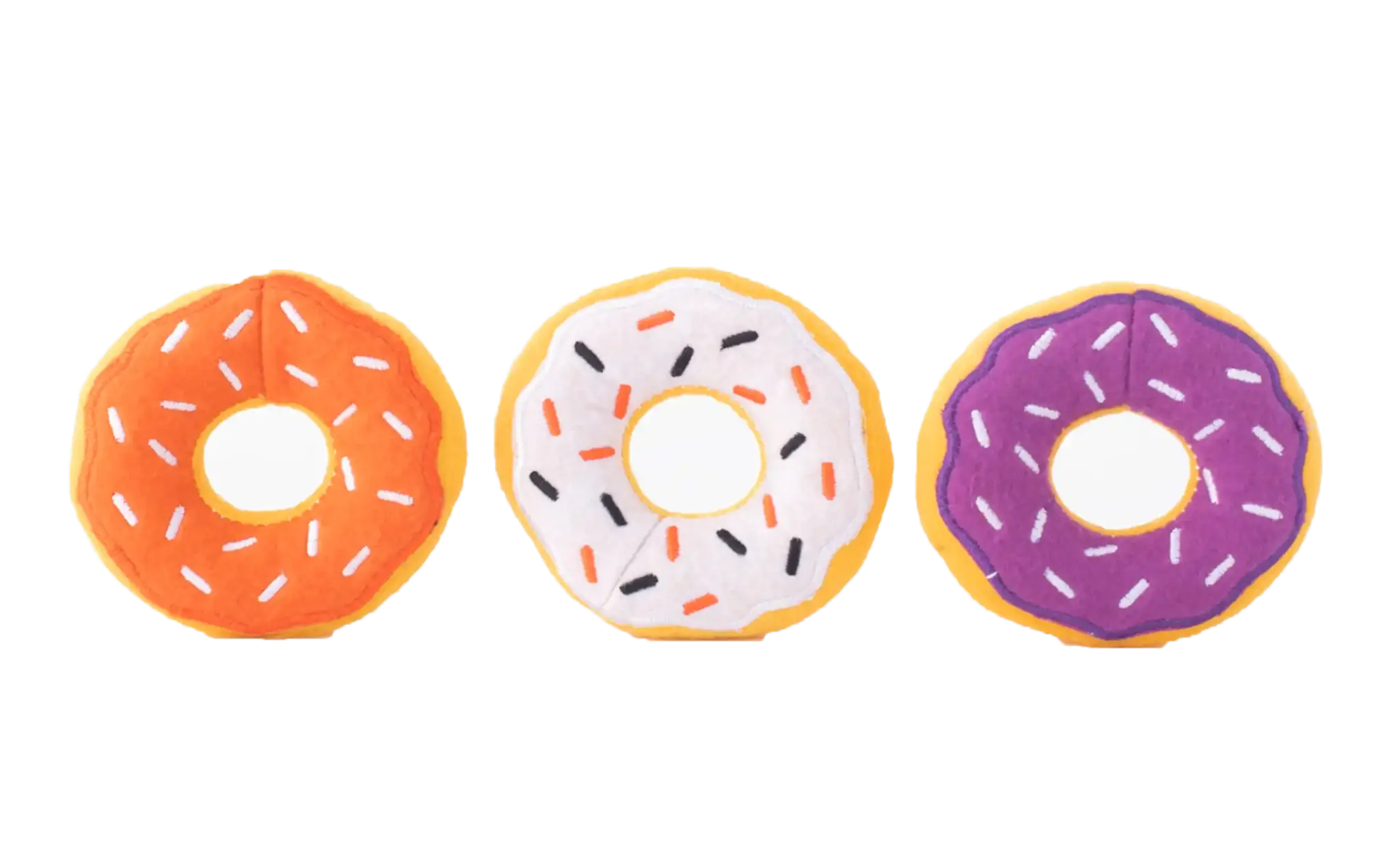 ZippyPaws Halloween Miniz 3-Pack Donutz