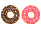 ZippyPaws Latex Donutz 2-Pack – Chocolate & Strawberry