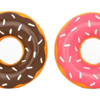 ZippyPaws Latex Donutz 2-Pack – Chocolate & Strawberry