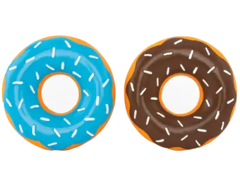 ZippyPaws Latex Donutz 2-Pack – Chocolate & Blueberry