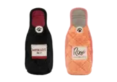 ZippyPaws Z-Stitch Happy Hour Crusherz 2-Pack Merlot & Rosé