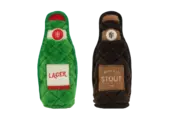 ZippyPaws Z-Stitch Happy Hour Crusherz 2-Pack Lager & Stout
