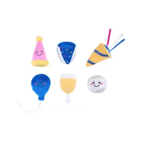 ZippyPaws Miniz 6-Pack Party