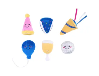 ZippyPaws Miniz 6-Pack Party